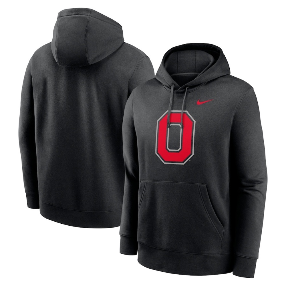Nike Black Ohio State Buckeyes Fleece Pullover Hoodie